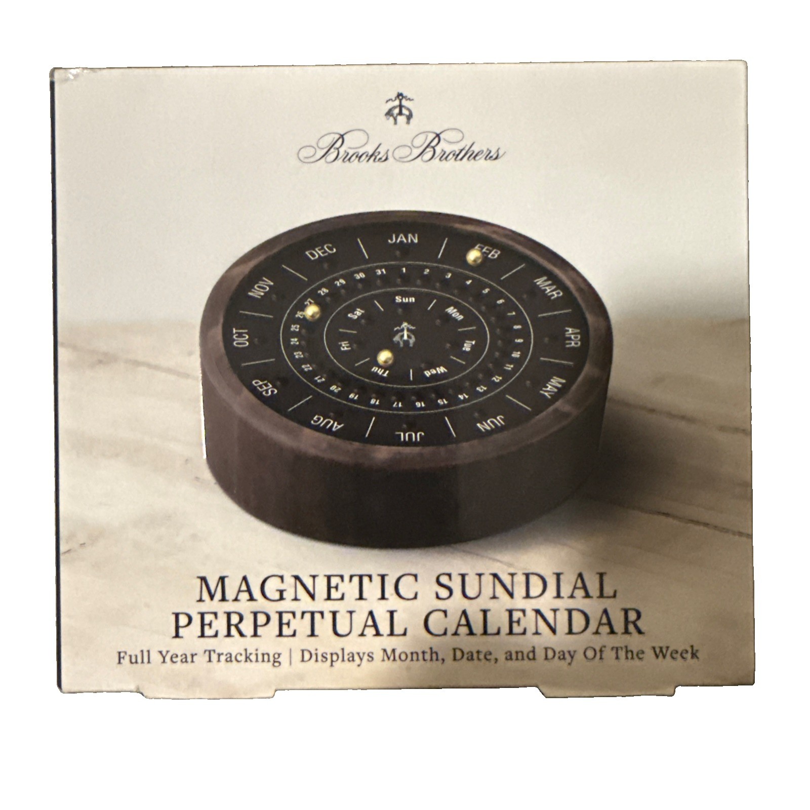 BROOKS BROTHERS Magnetic Sundial Perpetual Calendar BROOKS BROTHERS Magnetic Sundial Perpetual Calendar