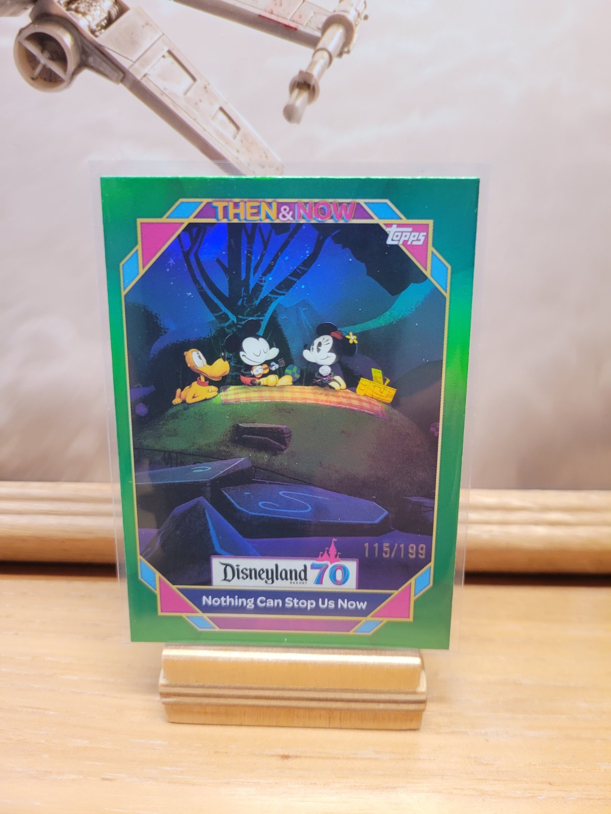 2025 Topps Disneyland 70th Nothing Can Do Is Now - Then And Now #29 Green /199