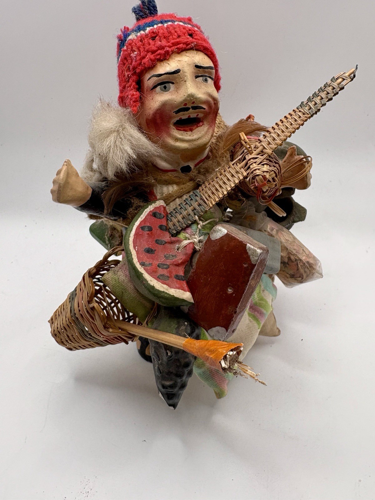 Vintage 1968 Ekeko Figure Andean God of Abundance Folk Art Peru Bolivia