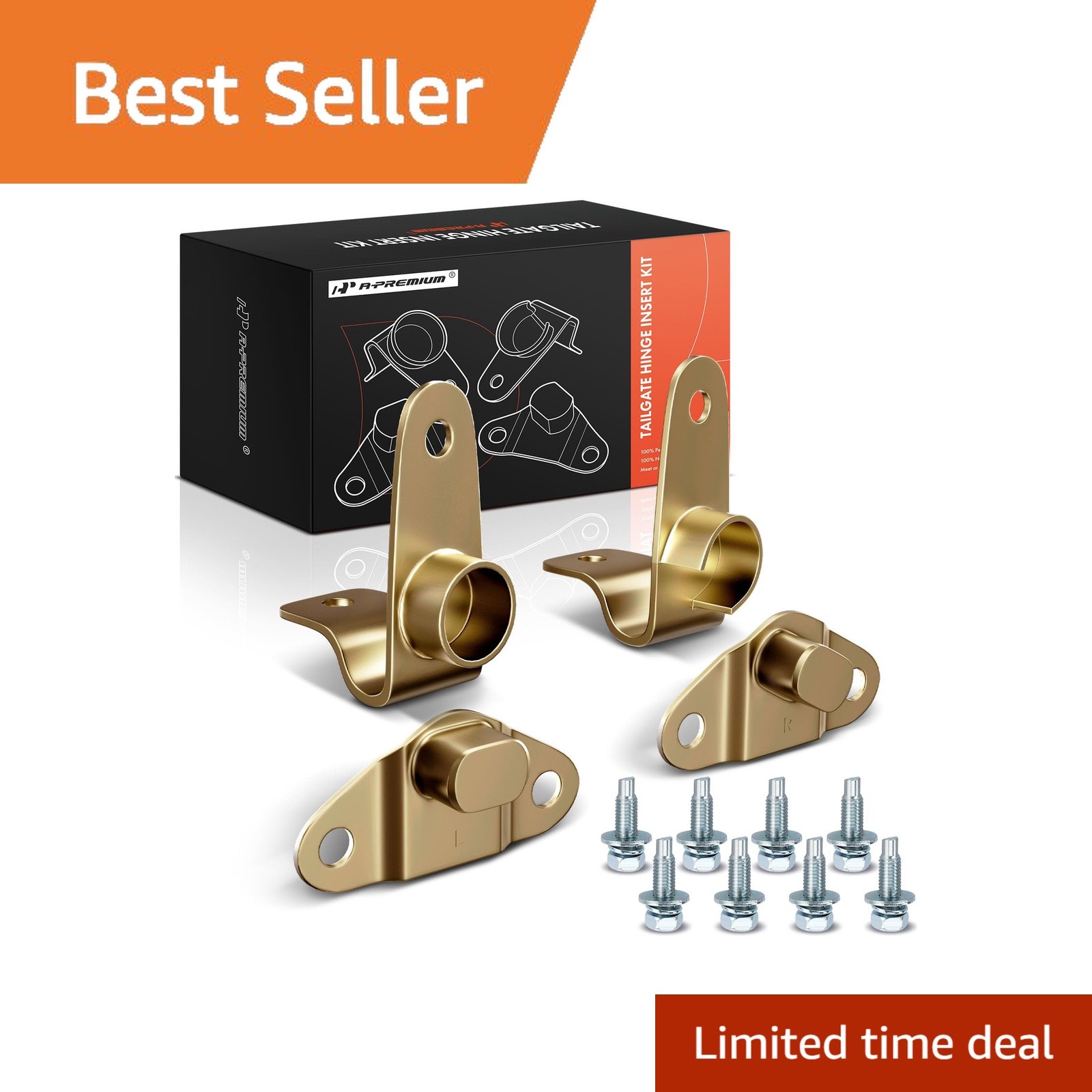 A-Premium Tailgate Hinge Insert Kit Chevy GMC 4PC A-Premium Tailgate Hinge Insert Kit Chevy GMC 4PC