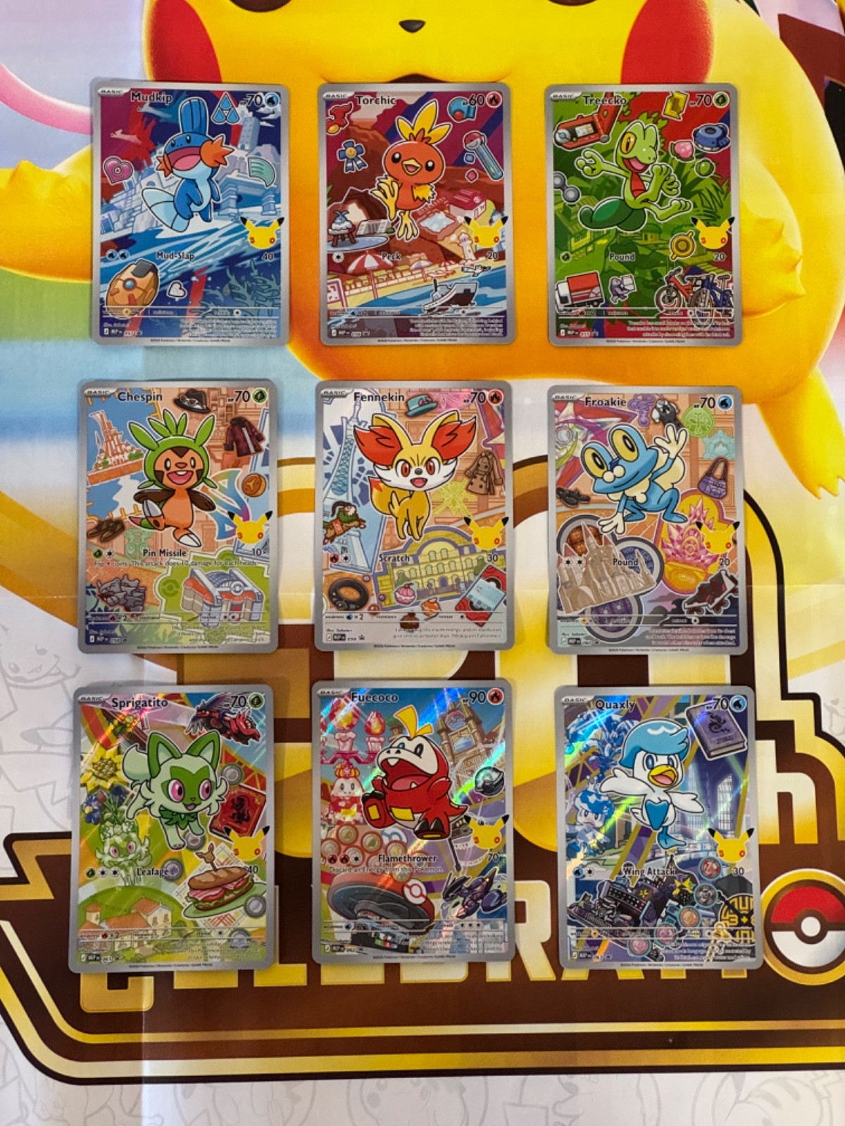 Pokémon TCG: First Partner Illustration Series 3 Complete set of 9 Promo Cards