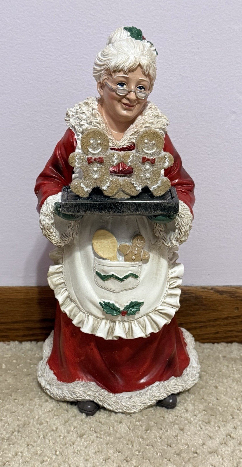 Mrs. Claus Baking Gingerbread Cookies Christmas Ceramic/Resin Hobby Lobby NEW