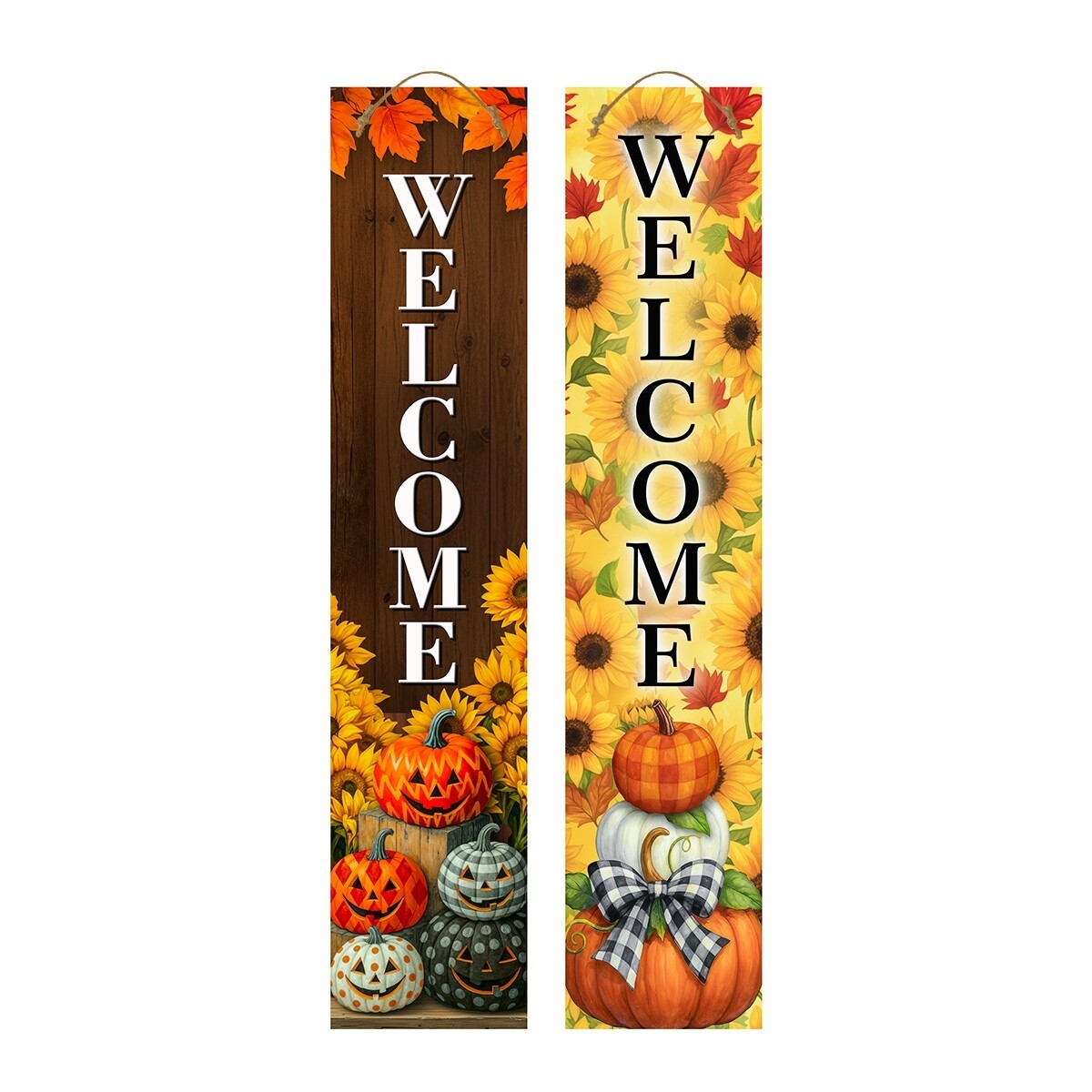 Briarwood Lane Patterned Harvest Pine Reversible Porch Leaner 47x9.5