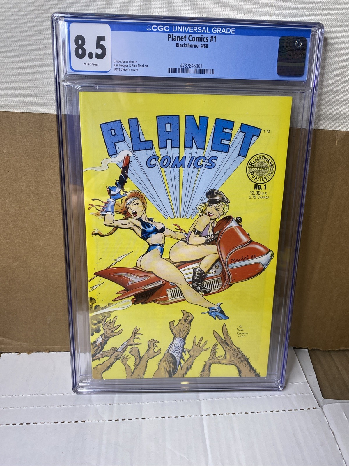 Planet Comics #1 CGC 8.5 (Blackthorne Publishing April 1988)