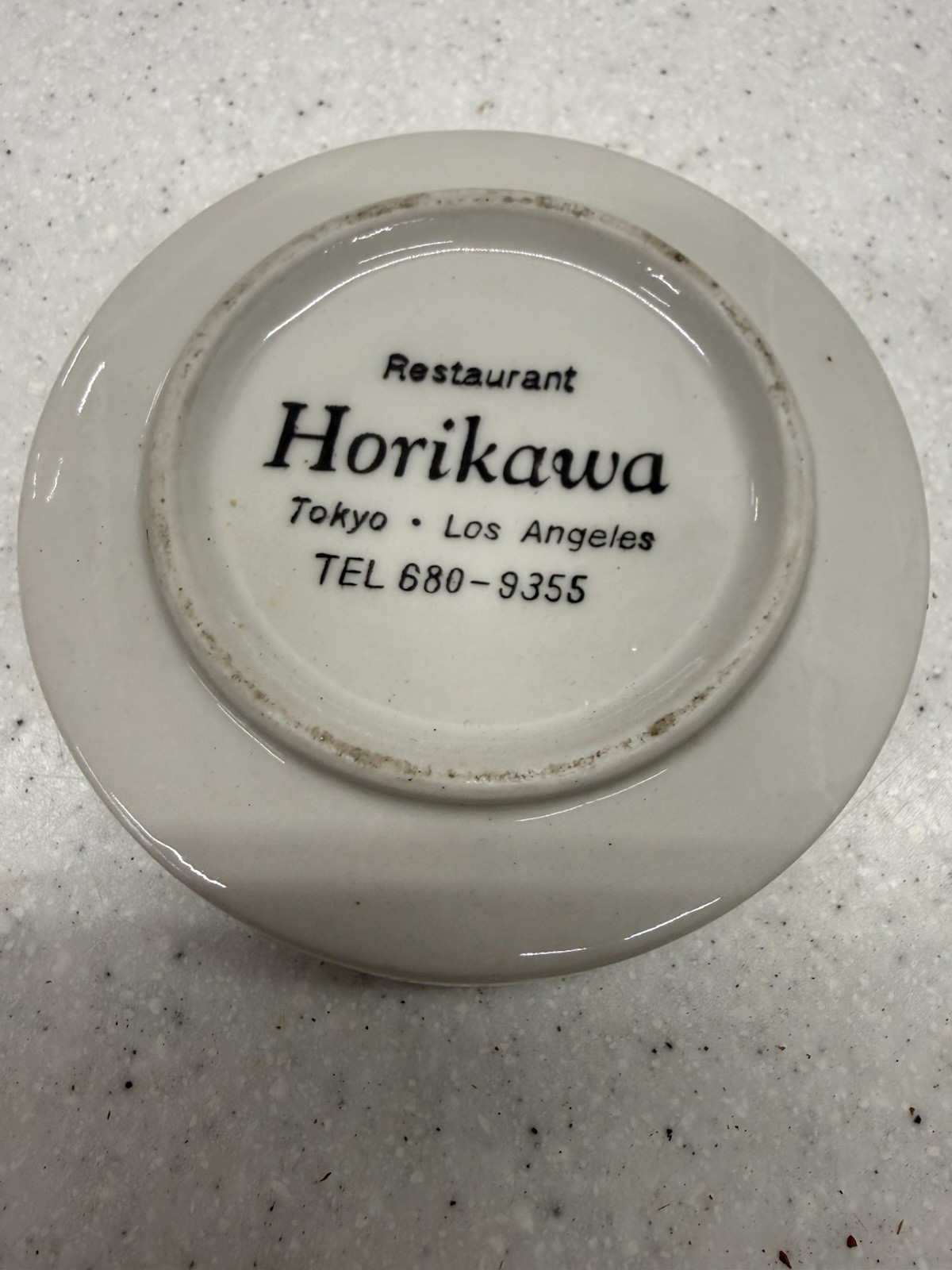 Vintage Marketing Ashtray / Horikawa Restaurant/ Los Angeles California CA