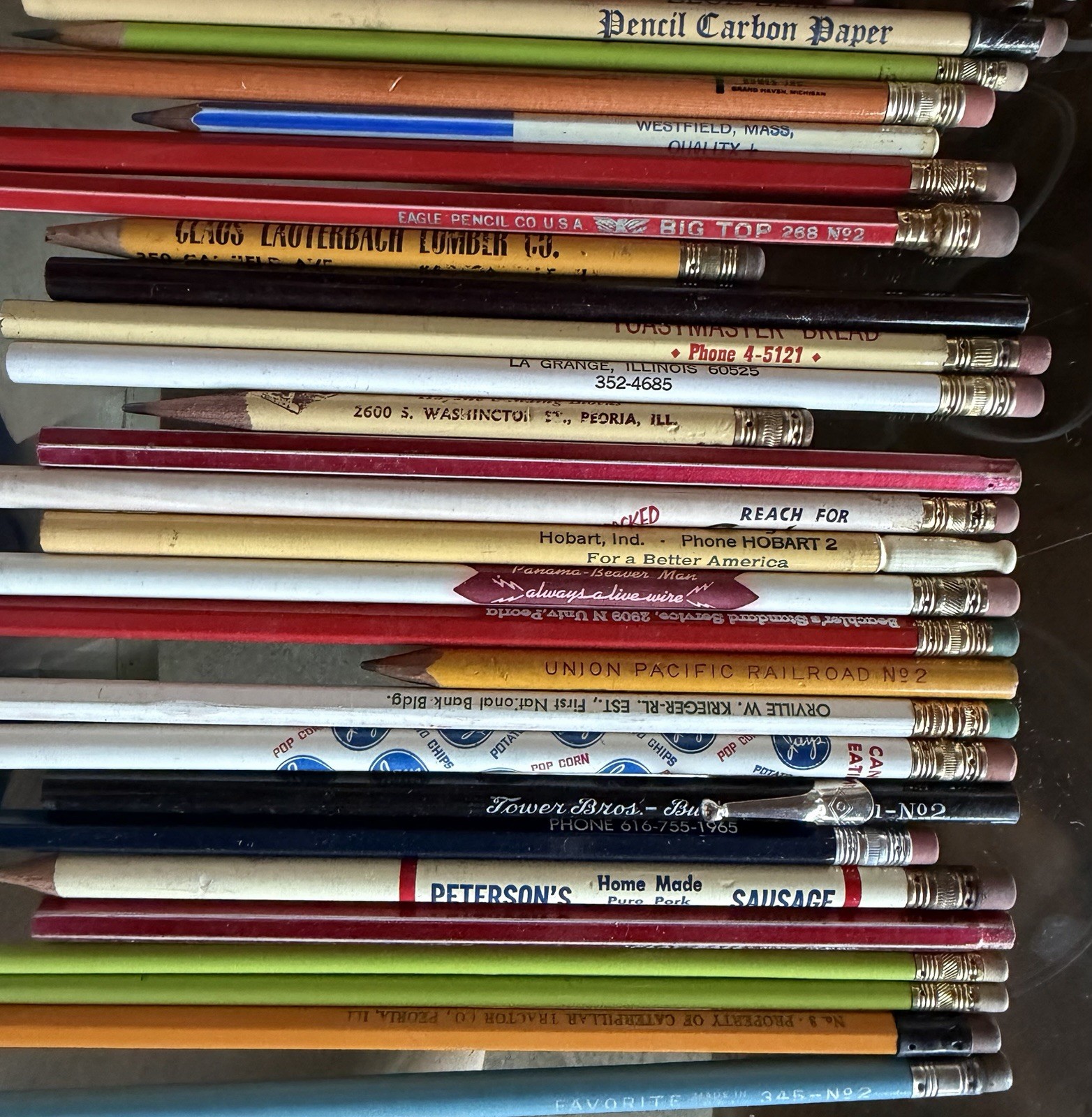 1930s-1950s Vtg OLD PENCILS Lot of 175+ Antique Advertisement PENCILS Collection