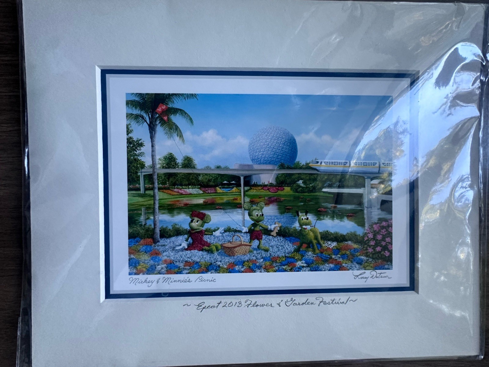 Disney Epcot Flower & Garden Festival Larry Dotson Signed 4 Disney Epcot Flower & Garden Festival Larry Dotson Signed 4
