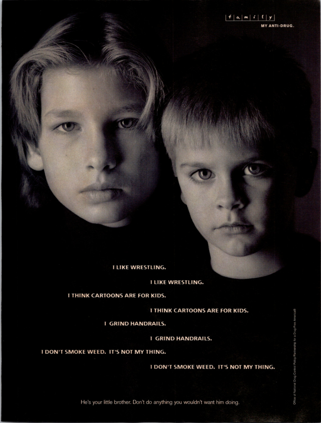 Partnership for a Drug-Free America Vintage 1990s Anti-Drug Magazine Ad Print Partnership for a Drug-Free America Vintage 1990s Anti-Drug Magazine Ad Print