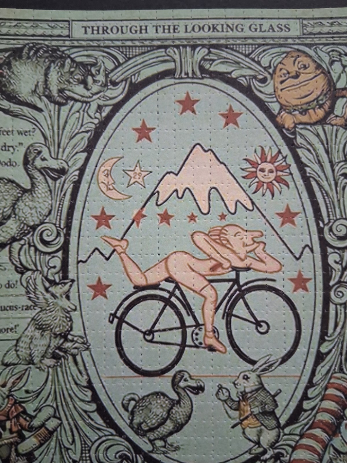 BLOTTER ART RIDE THROUGH THE LOOKING GLASS BIKE DAY 2026 DOUBLE SIDED PRINT BLOTTER ART RIDE THROUGH THE LOOKING GLASS BIKE DAY 2026 DOUBLE SIDED PRINT