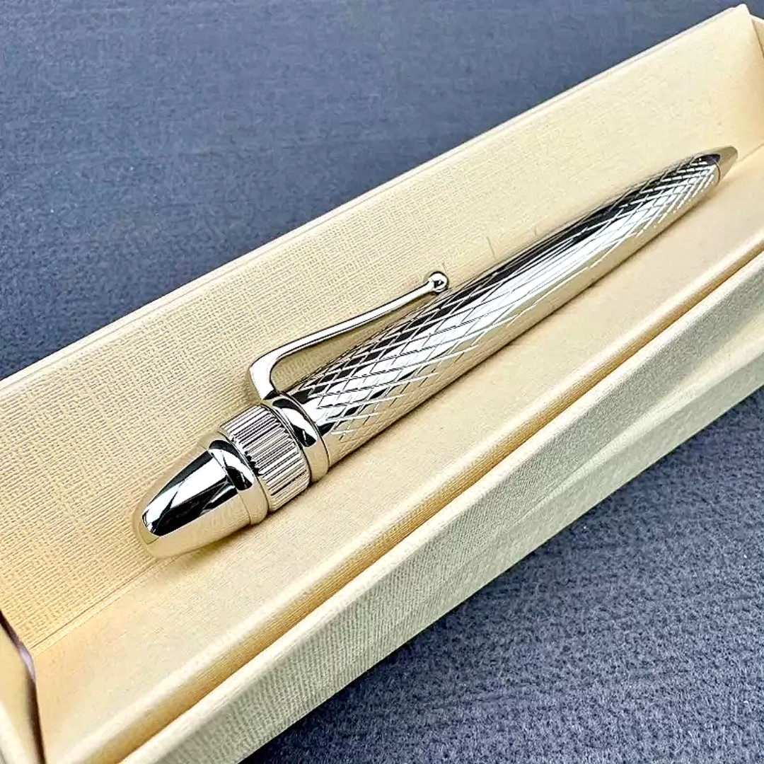 ROLEX Elegant Silver Ballpoint Pen Luxury Gift Box VIP Executive Pen AD VIP Gift ROLEX Elegant Silver Ballpoint Pen Luxury Gift Box VIP Executive Pen AD VIP Gift