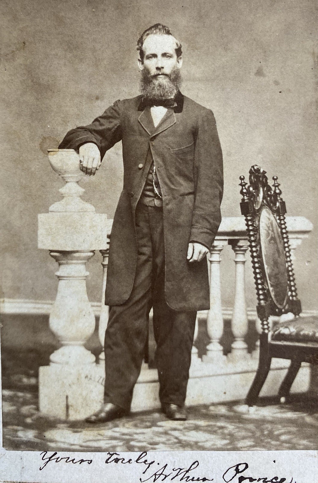 CDV Baltimore Maryland Identified Man  Arthur Prince Antique Vintage Photo