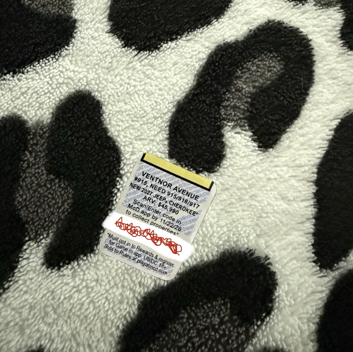 McDonald’s Monopoly piece / Rare 1 of 5