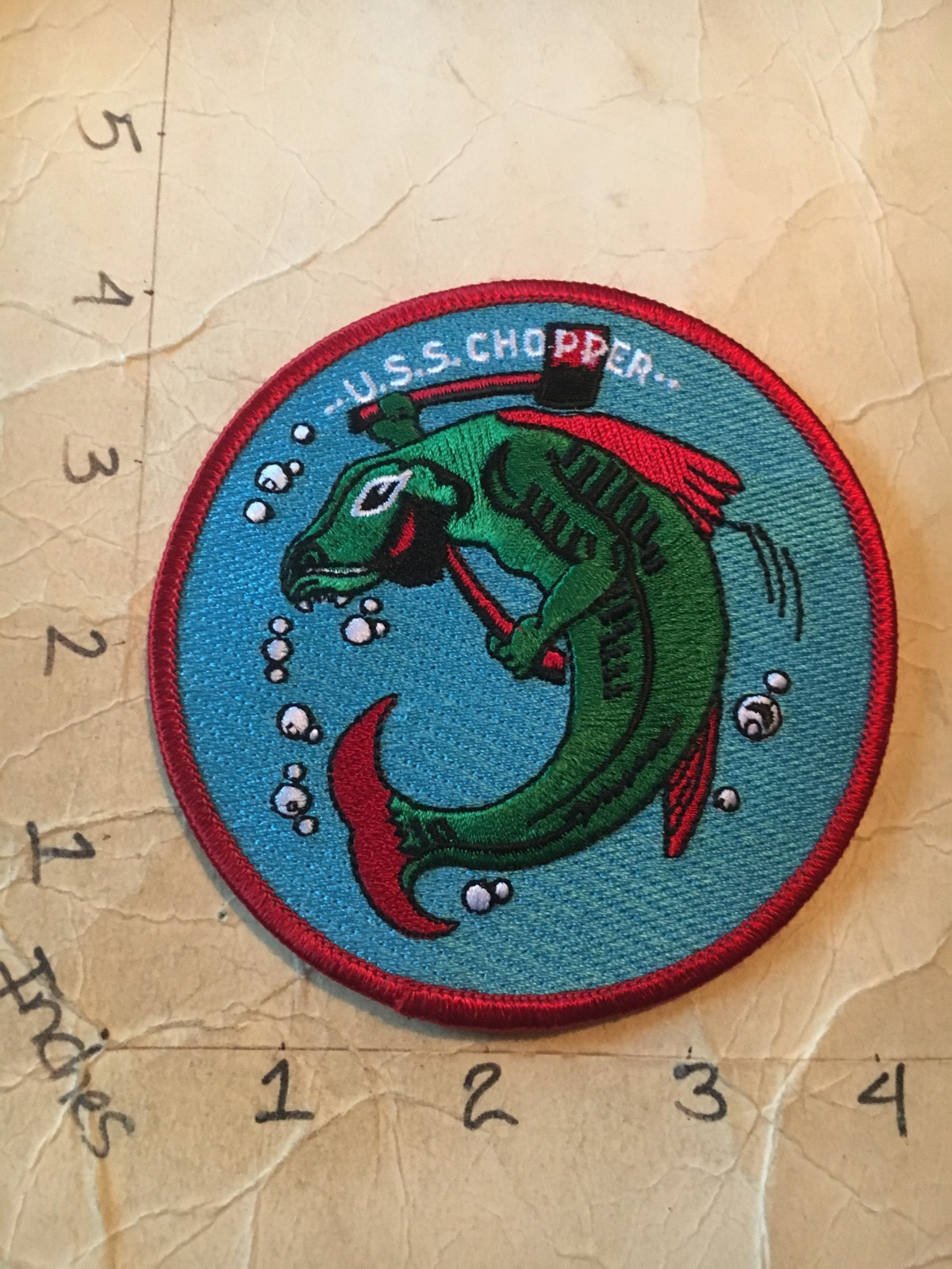 US NAVY USS Chopper SS-342 Submarine Patch 8/1/25 variant 2 US NAVY USS Chopper SS-342 Submarine Patch 8/1/25 variant 2