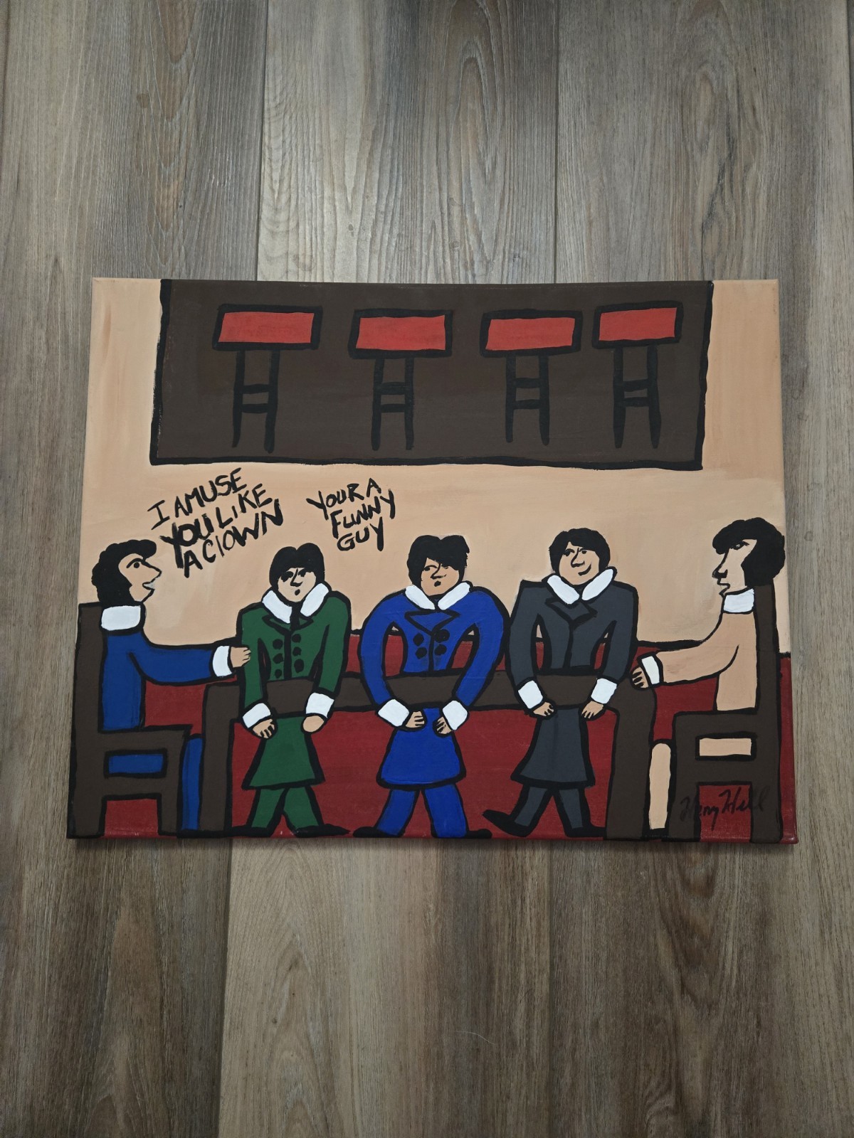 Henry Hill Canvas Painting Goodfellas Signed By Henry Hill Henry Hill Canvas Painting Goodfellas Signed By Henry Hill