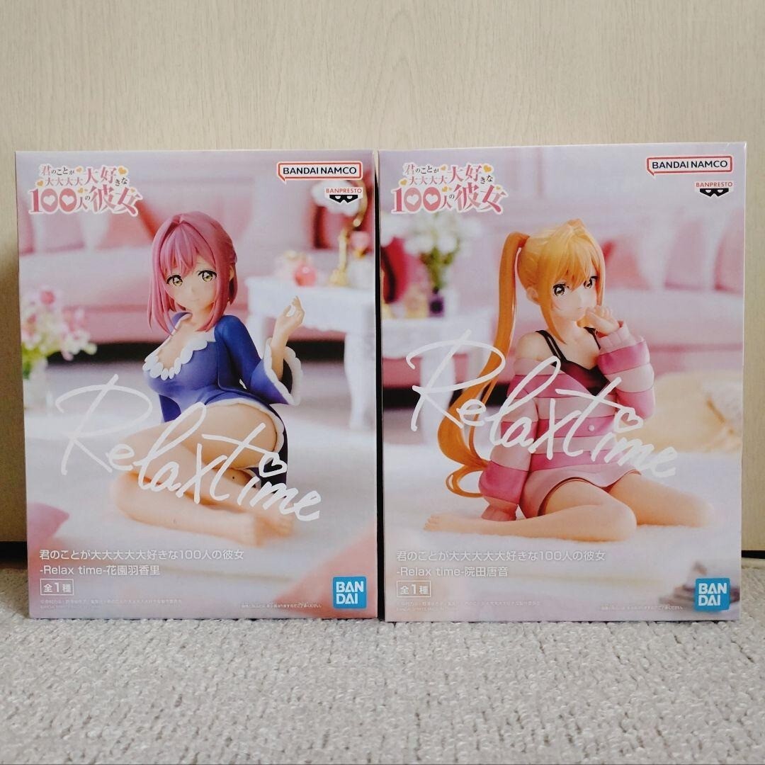 The 100 Girlfriends Relax time Figure Set Hakari & Karane Japan The 100 Girlfriends Relax time Figure Set Hakari & Karane Japan