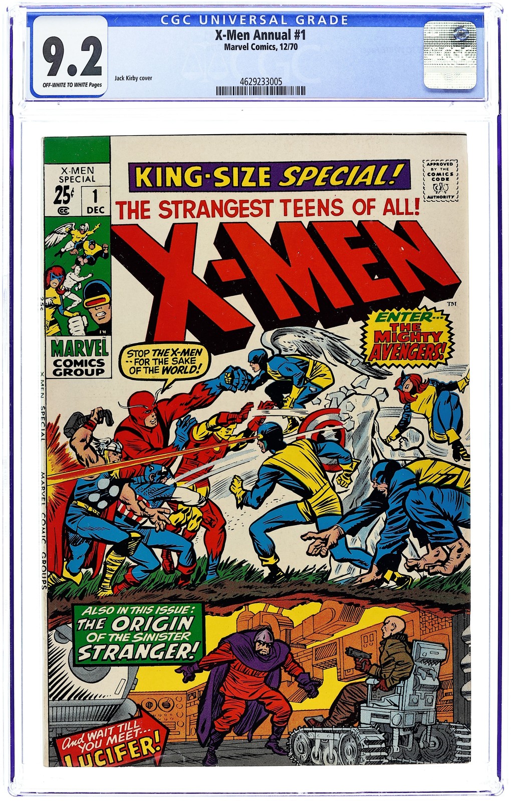 Uncanny X-Men Annual #1 CGC 9.2 1970 4629233005