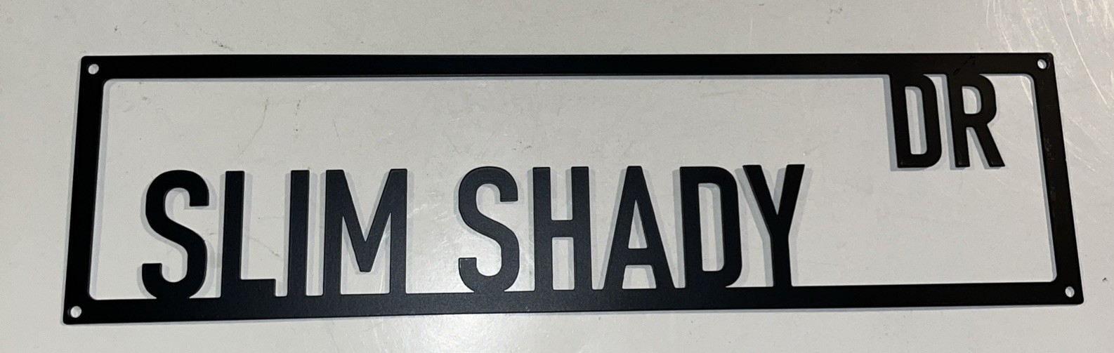 Slim Shady Drive 16x4 Cut Metal Street Sign / Eminem NEW