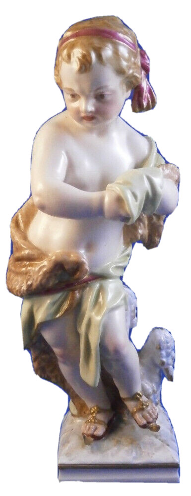 Antique KPM Berlin Porcelain Weichmalerei Art Nouveau Figurine Porzellan Figur Antique KPM Berlin Porcelain Weichmalerei Art Nouveau Figurine Porzellan Figur