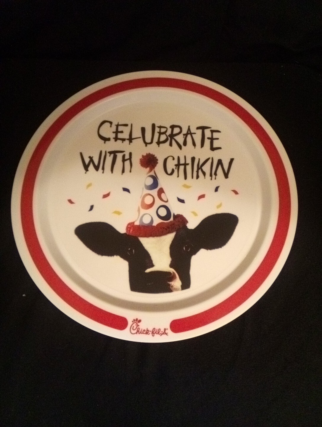 Chick-fil-A Plate Chick-fil-A Memorabilia
