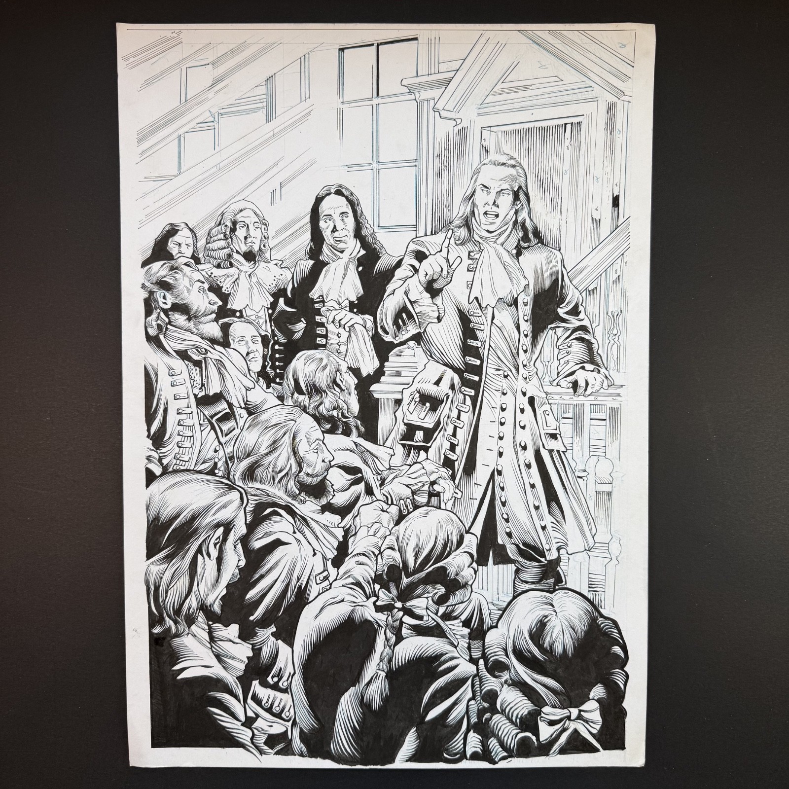 The Dominion Original Art Splash Page Inks Joe Bennett Jahn Cardoso Kingstone The Dominion Original Art Splash Page Inks Joe Bennett Jahn Cardoso Kingstone
