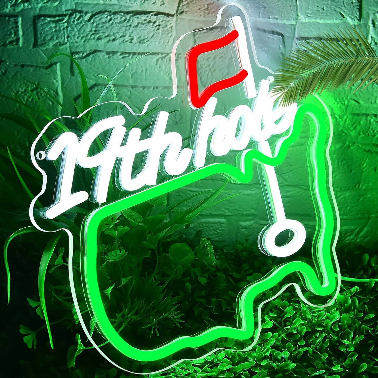 19th Hole Golf Neon Sign - Dimmable LED Wall Decor for Man Cave and Parties 19th Hole Golf Neon Sign - Dimmable LED Wall Decor for Man Cave and Parties