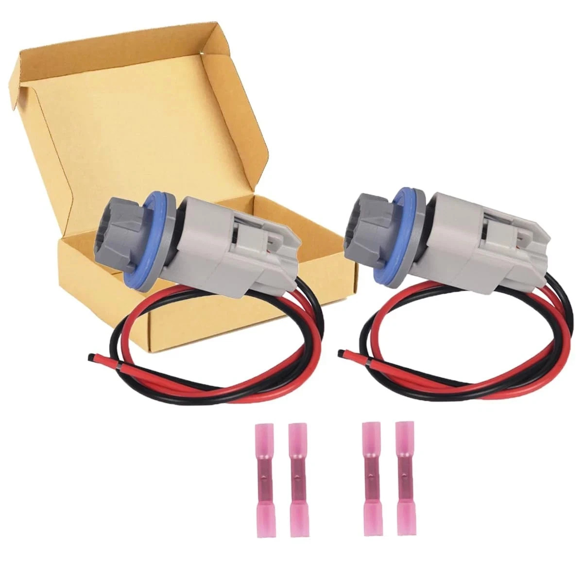 Rear License Plate Light Bulb Socket Wiring Harness Kit ( 2 Sets ) Rear License Plate Light Bulb Socket Wiring Harness Kit ( 2 Sets )