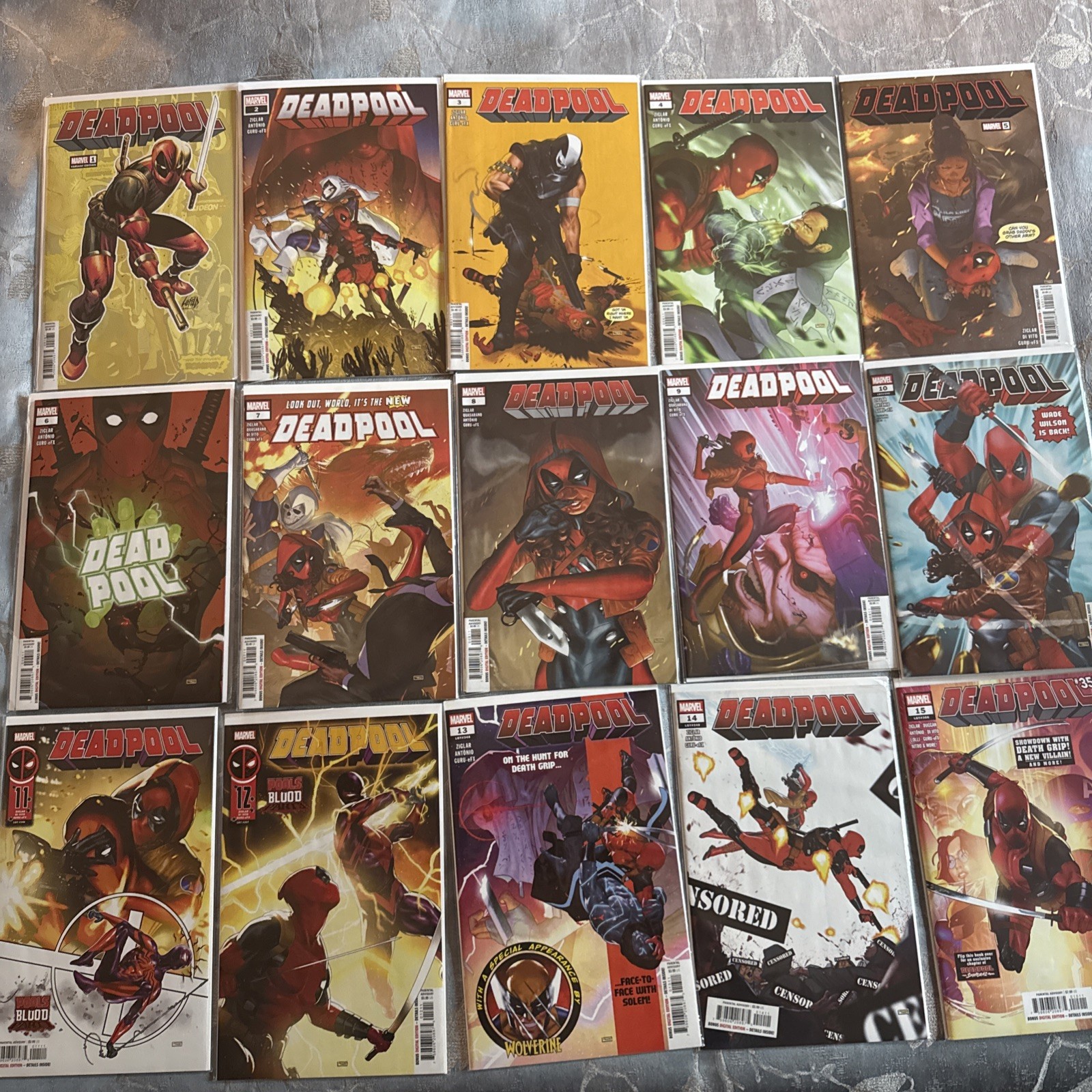 Deadpool #1-15 Complete Set Marvel Comics (2024) Ziglar 1st Print Deadpool #1-15 Complete Set Marvel Comics (2024) Ziglar 1st Print