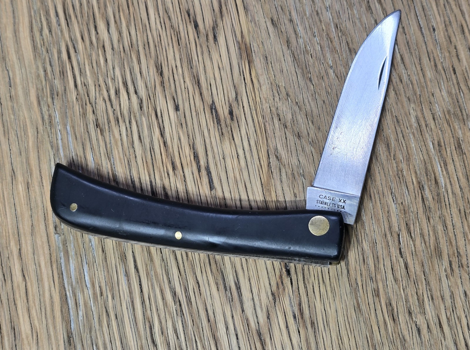 Vintage 1971 Case XX Sod Buster 2138 SS 9 Dot Folding Pocket Knife - USA