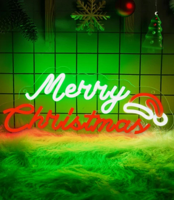KANAYA Merry Christmas Led Neon Light Sign Dimmable USB Powered KANAYA Merry Christmas Led Neon Light Sign Dimmable USB Powered
