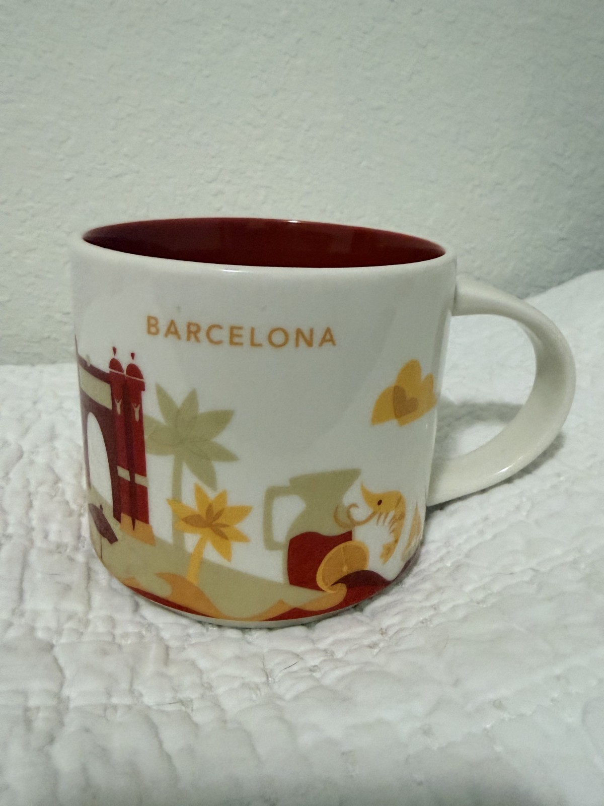 Starbucks Barcelona Spain You Are Here Collection 14oz Coffee Tea Mug Cup New