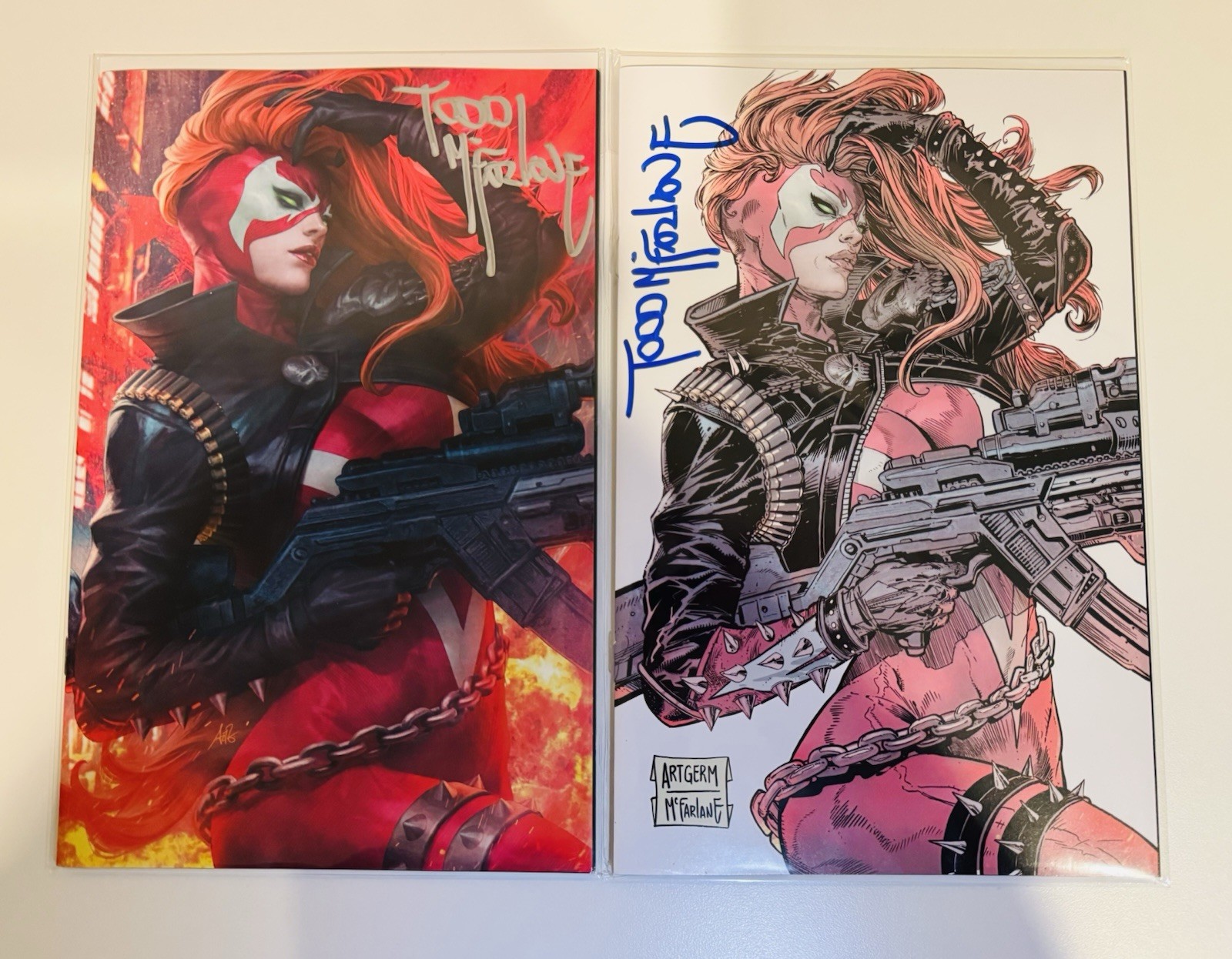 DEADLY TALES OF GUNSLINGER SPAWN ARTGERM MCFARLANE SIGNED SDCC 2026 EXCLUSIVE 
