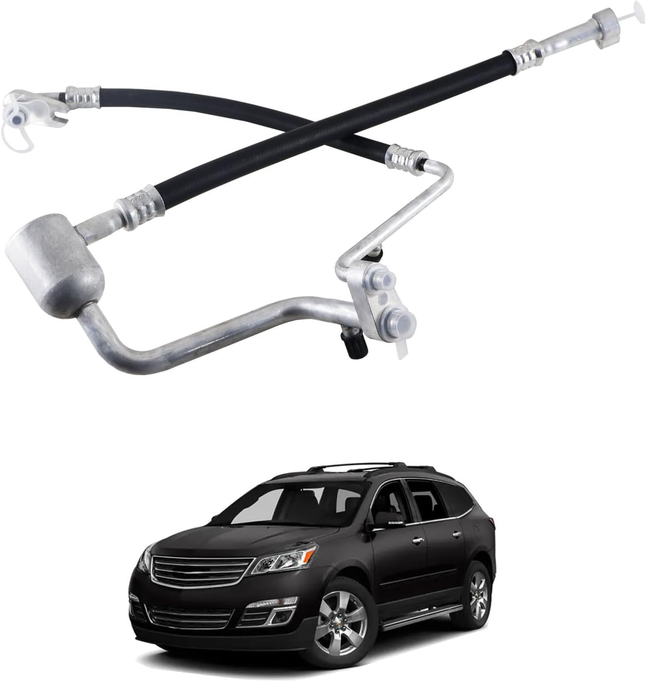 A/C Suction Hose & Discharge Line Hose Assembly, Compatible with Buick Enclave 2