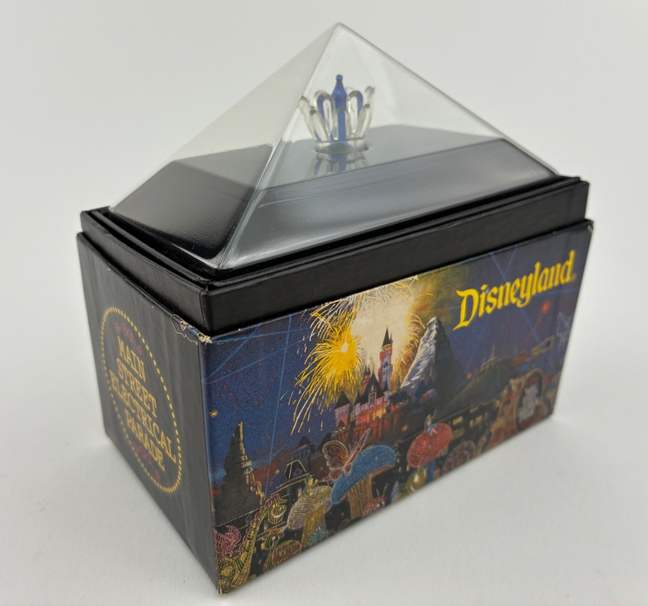 Disneyland Main Street Electrical Parade Blue Light Bulb & Display Case (1996)