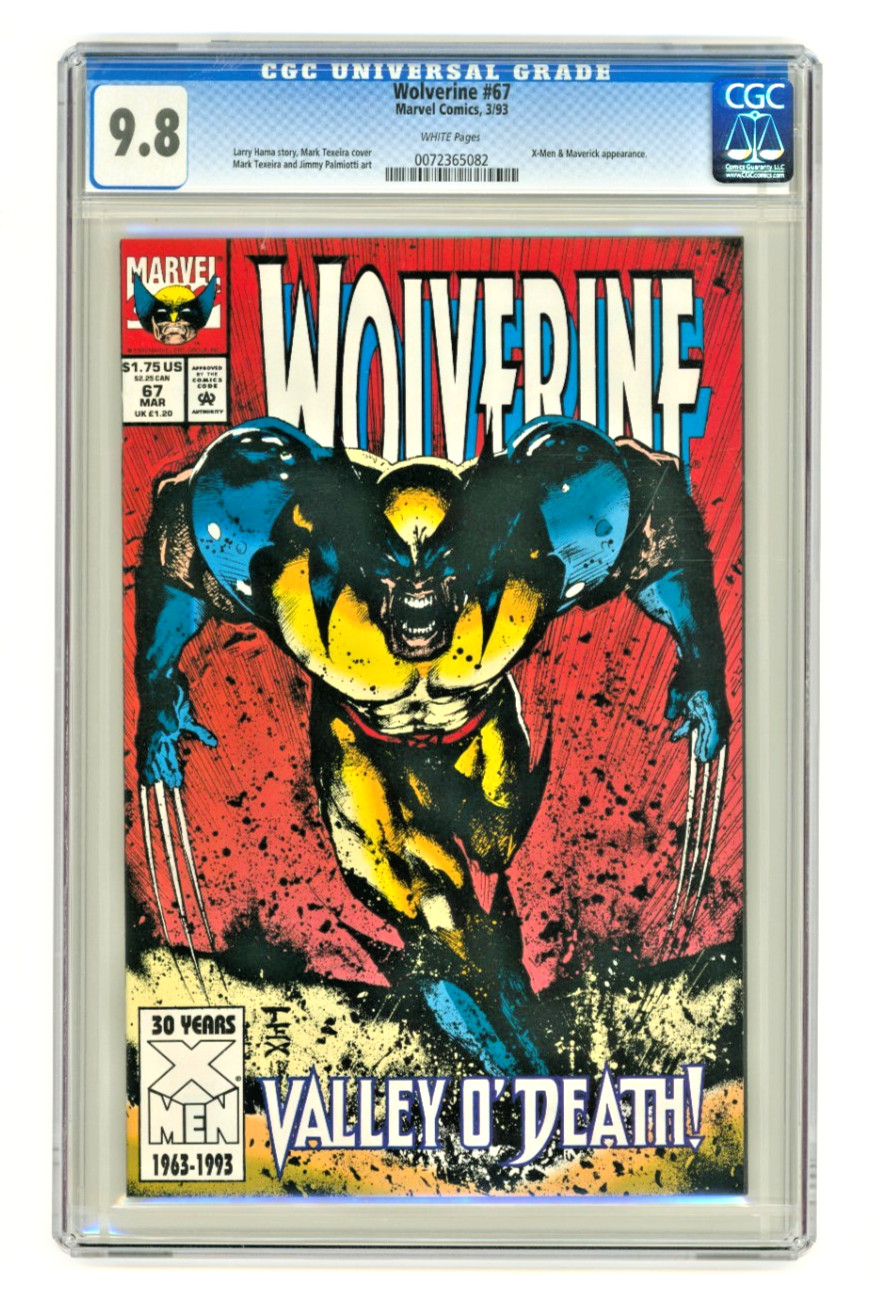 Marvel Comics WOLVERINE (1988) #67 CGC 9.8 WHITE Pages