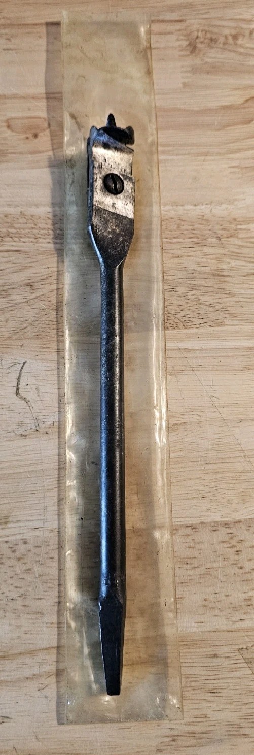 Vintage Clark Brown Expansive Bit adjustable wood bit brace auger Vintage Clark Brown Expansive Bit adjustable wood bit brace auger
