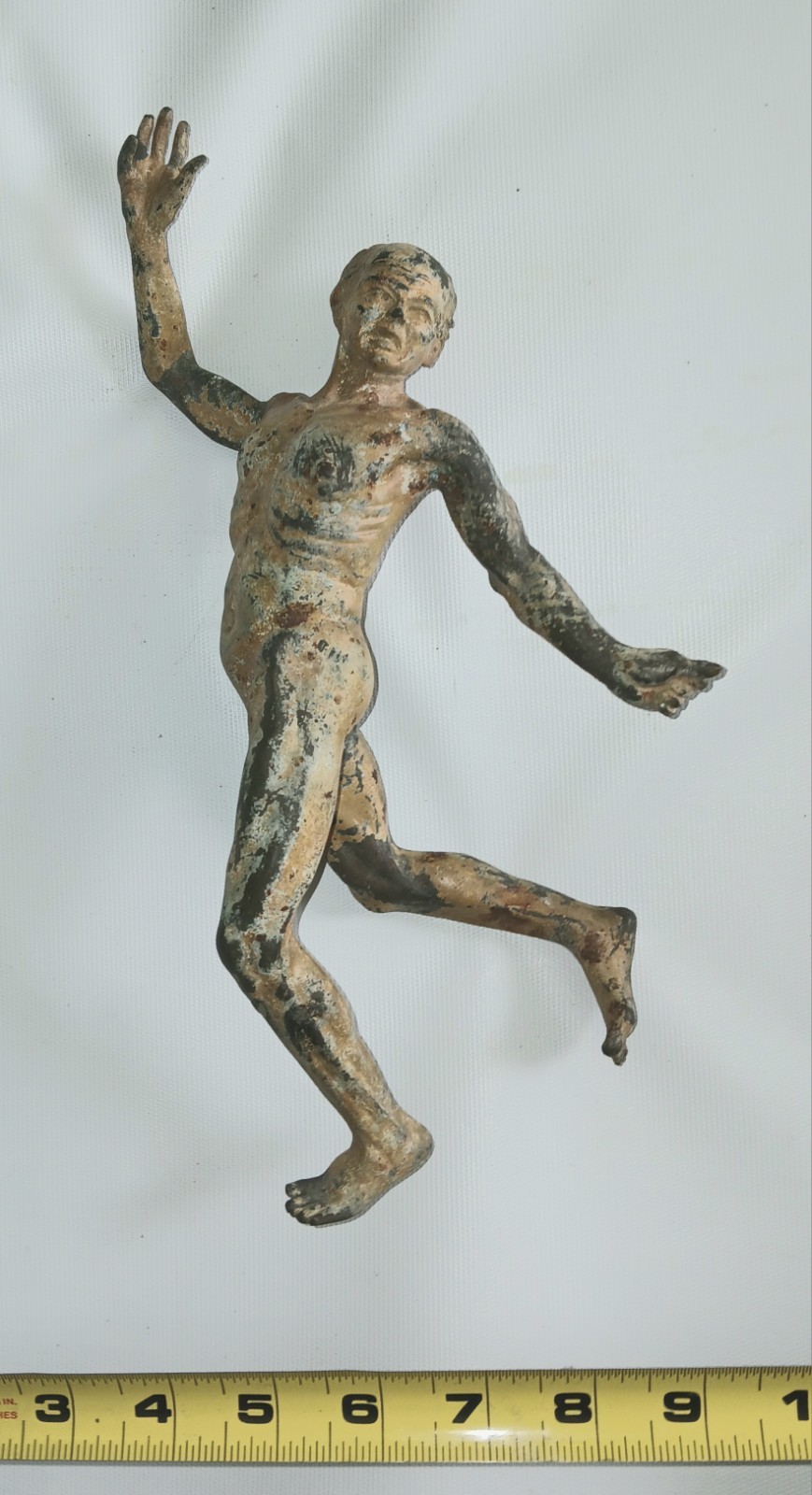 Amtique Bronze Roman Gladiator Statue Sculpture Running for his Life Man Amtique Bronze Roman Gladiator Statue Sculpture Running for his Life Man