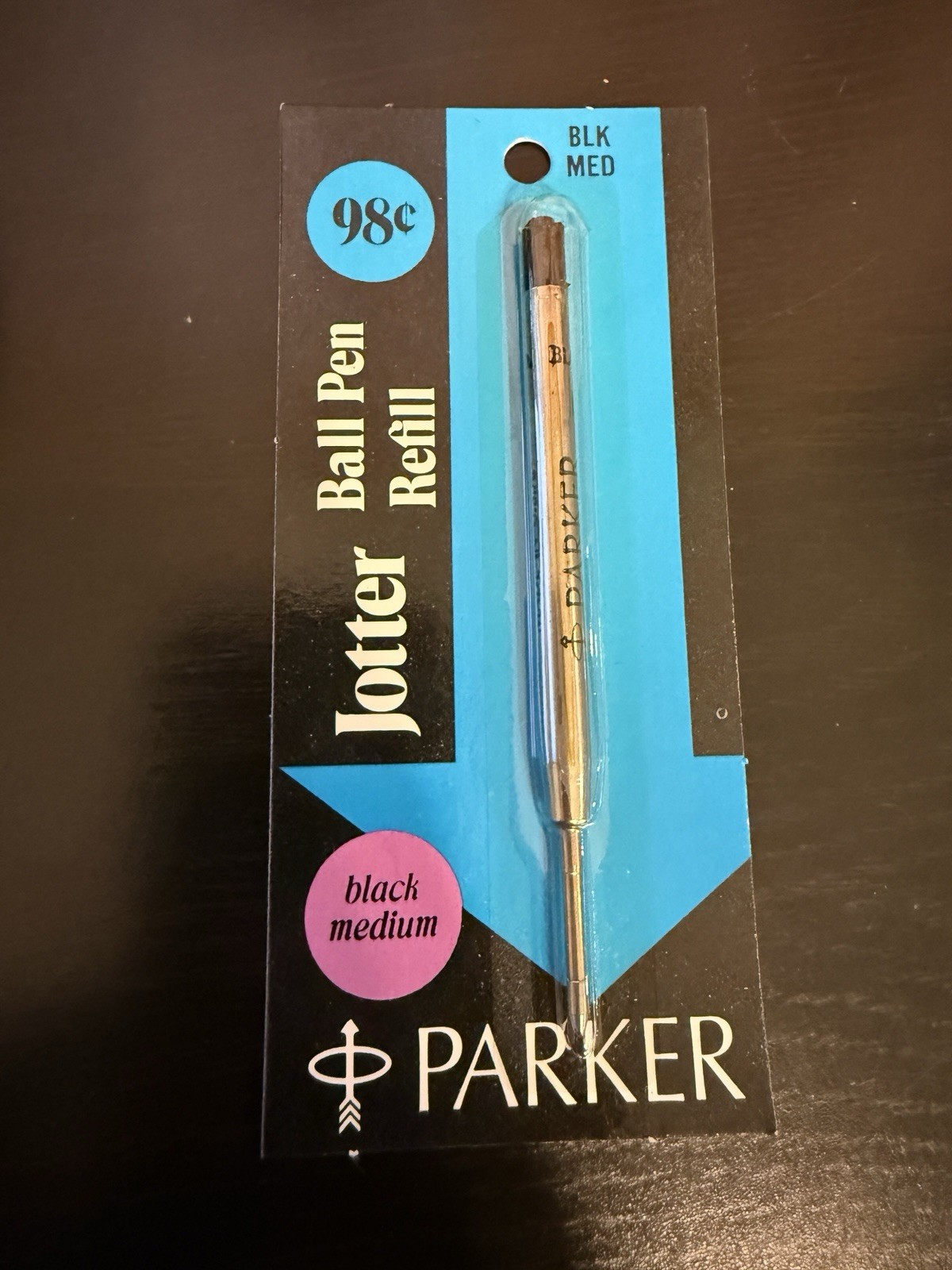VINTAGE *NEW* 1970's Parker Jotter Ball Pen Refill-Blk Med