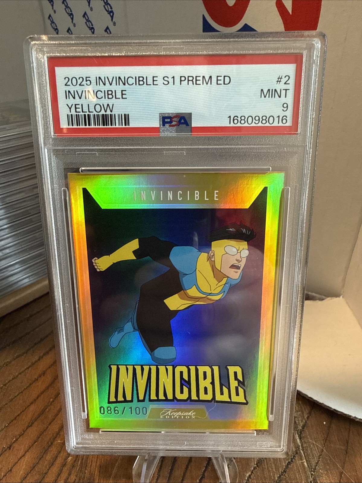 2025 Invincible S1 Premium Edition Invincible Gold 86/100 PSA 9 2025 Invincible S1 Premium Edition Invincible Gold 86/100 PSA 9