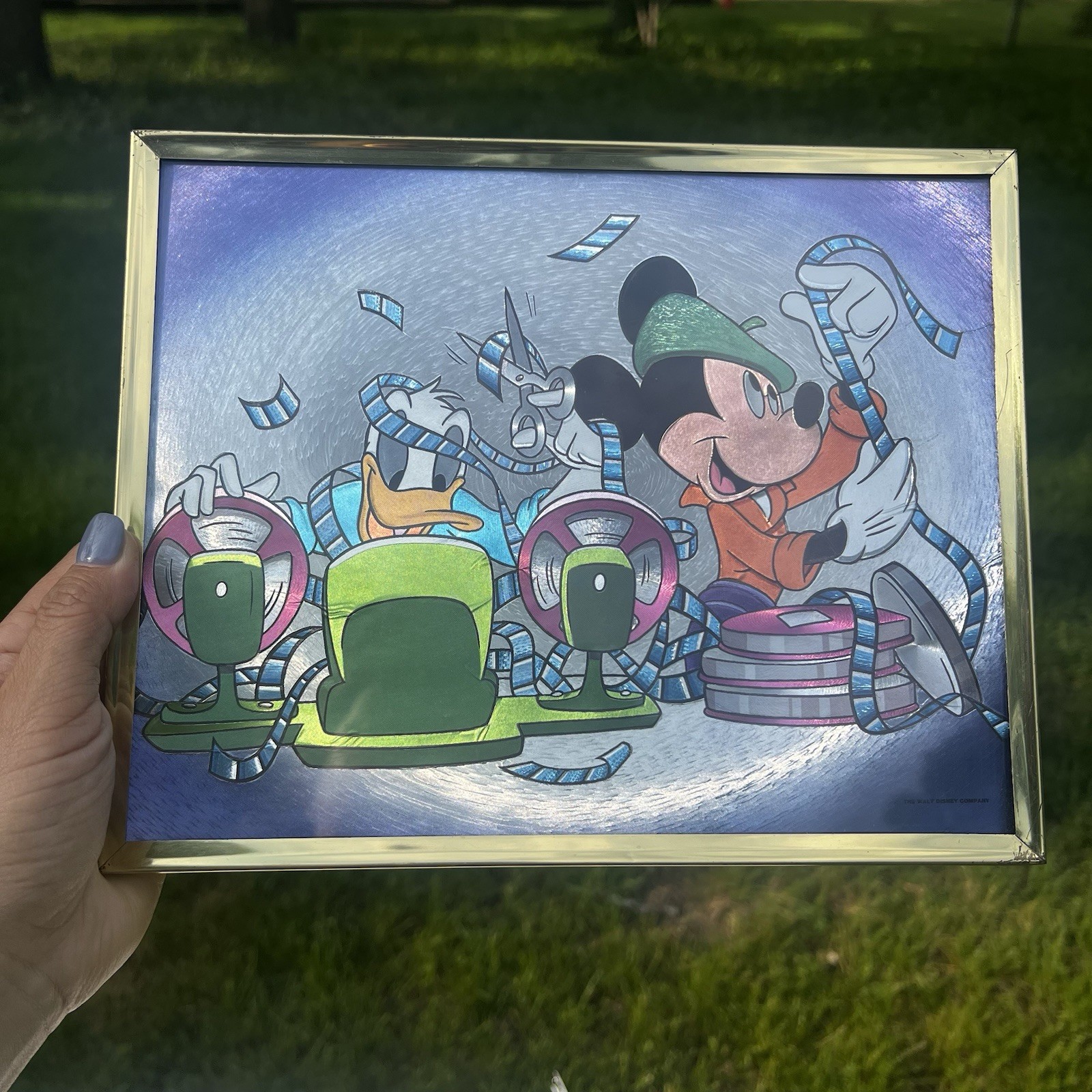 Mickey Mouse Donald Duck Disney Vintage Dufex Foil Print
