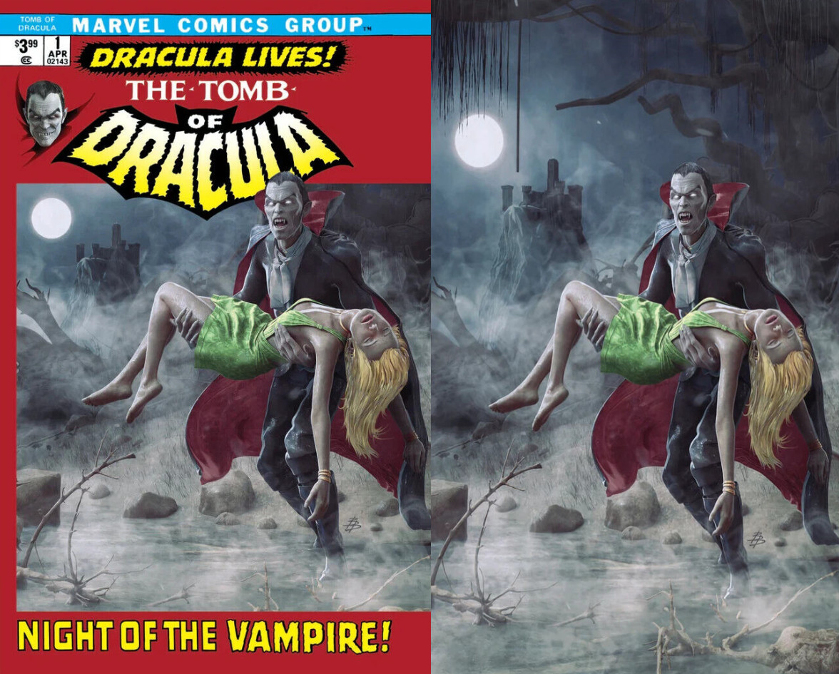 The Tomb of Dracula #1 Bjorn Barends Adams Homage NYCC Variant Cover Set COA LTD The Tomb of Dracula #1 Bjorn Barends Adams Homage NYCC Variant Cover Set COA LTD