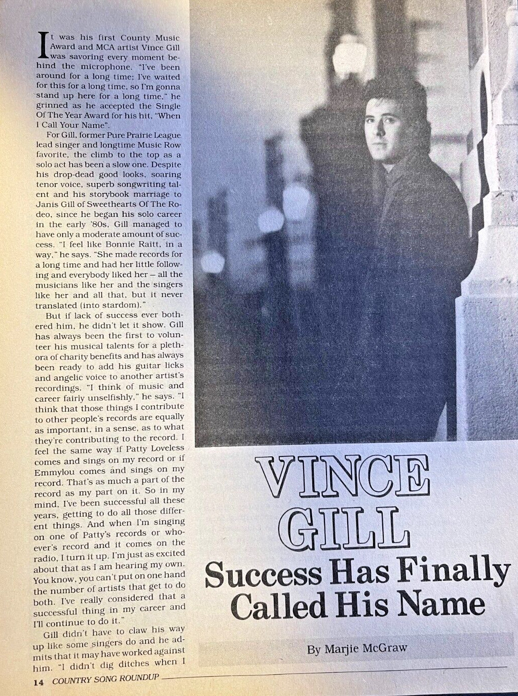 1991 Country Western Performer Vince Gill 1991 Country Western Performer Vince Gill