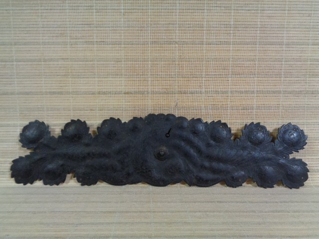 Antique Japanese Sendai Tansu Peacock Hardware Thick Metal Fittings Meiji Era