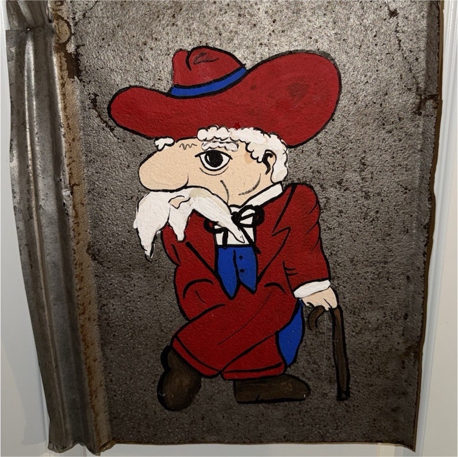 Colonel Reb Hand-Painted Tin Wall Hanging Decoration (custom Tin Decoration) Colonel Reb Hand-Painted Tin Wall Hanging Decoration (custom Tin Decoration)