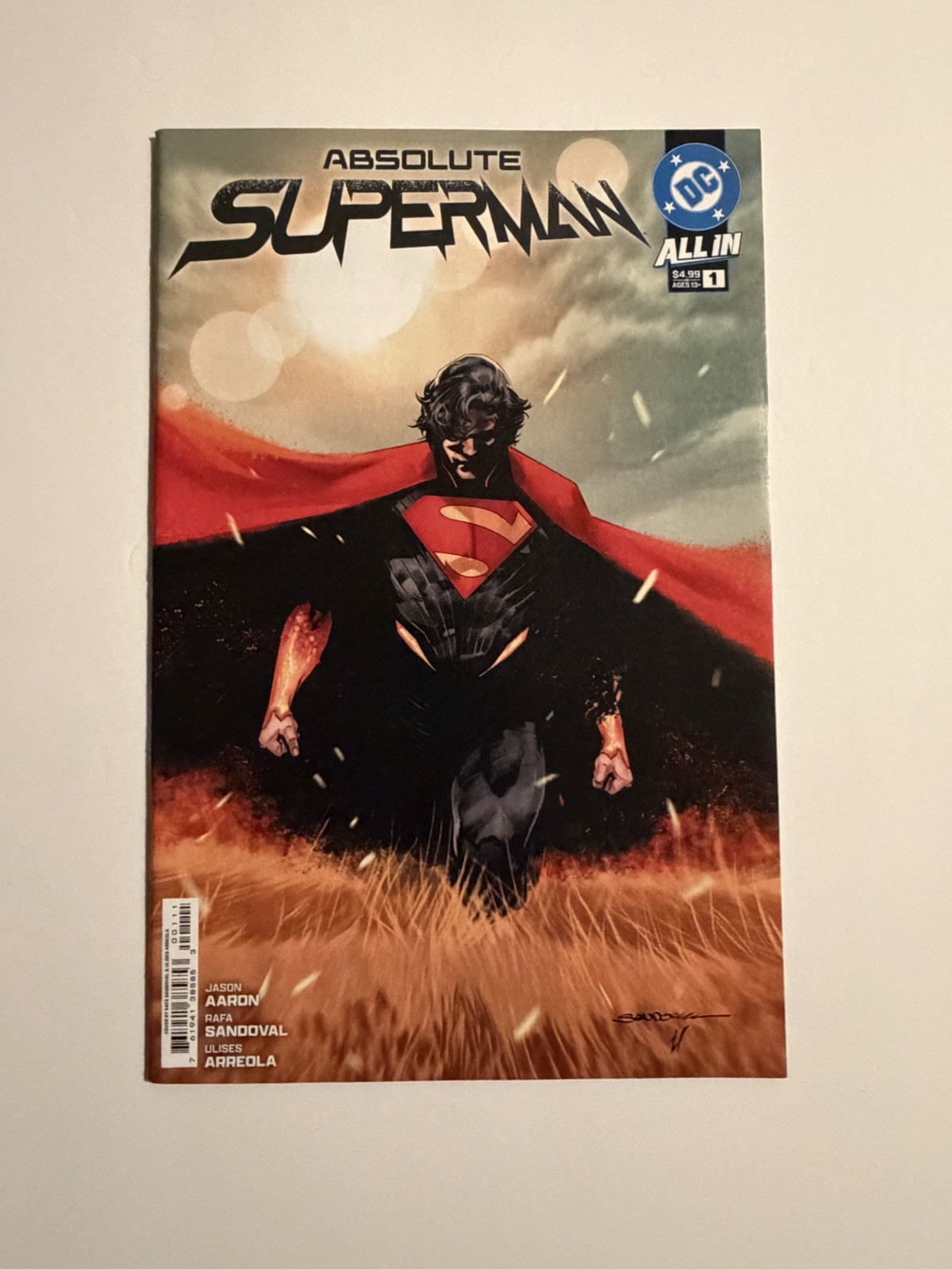 Absolute Superman: #1 Rafa Sandoval First 1st Print CVR A DC Comics 2024 Absolute Superman: #1 Rafa Sandoval First 1st Print CVR A DC Comics 2024