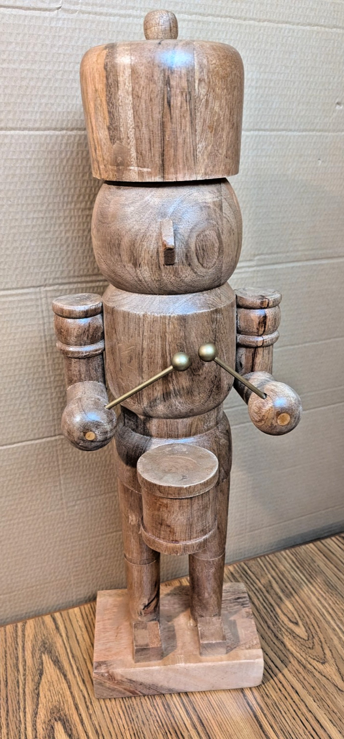 Holiday Time Giant Wood Nutcracker Drummer 2025 23.5\ Holiday Time Giant Wood Nutcracker Drummer 2025 23.5\