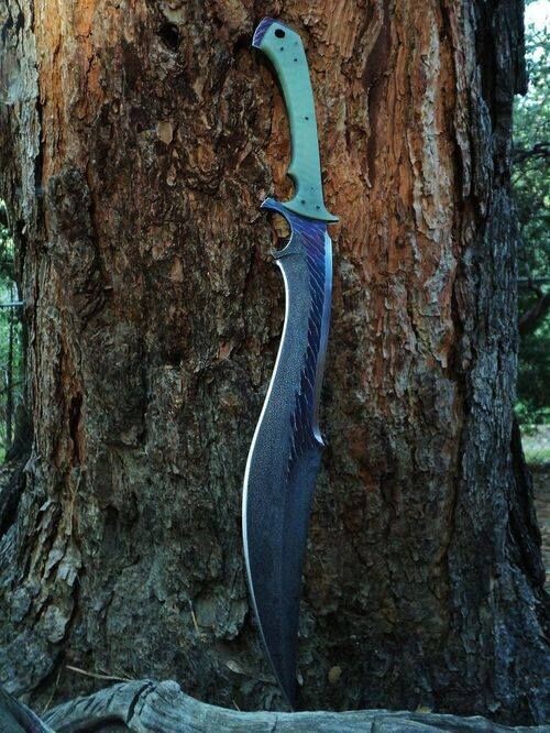 WILD CUSTOM HANDMADE 25 INCHES LONG IN HIGH CARBON STEEL HUNTING PERFECT SWORD