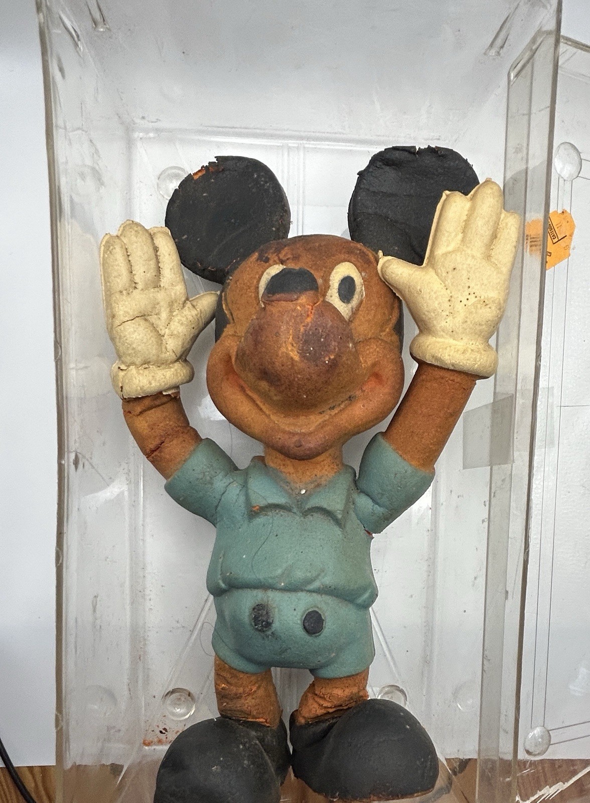 VINTAGE 1930s DISNEY WORLD BENDY Bendees Mickey Mouse 11” In Case - Display VINTAGE 1930s DISNEY WORLD BENDY Bendees Mickey Mouse 11” In Case - Display