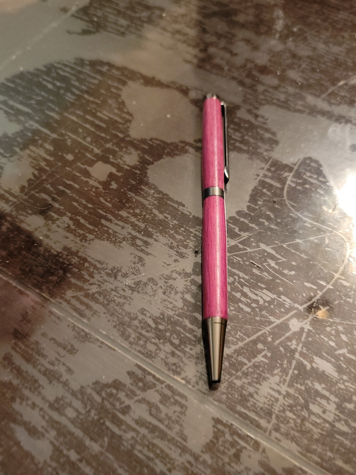Handcrafted Hand Turned Purple Heart Wood Pen Handcrafted Hand Turned Purple Heart Wood Pen