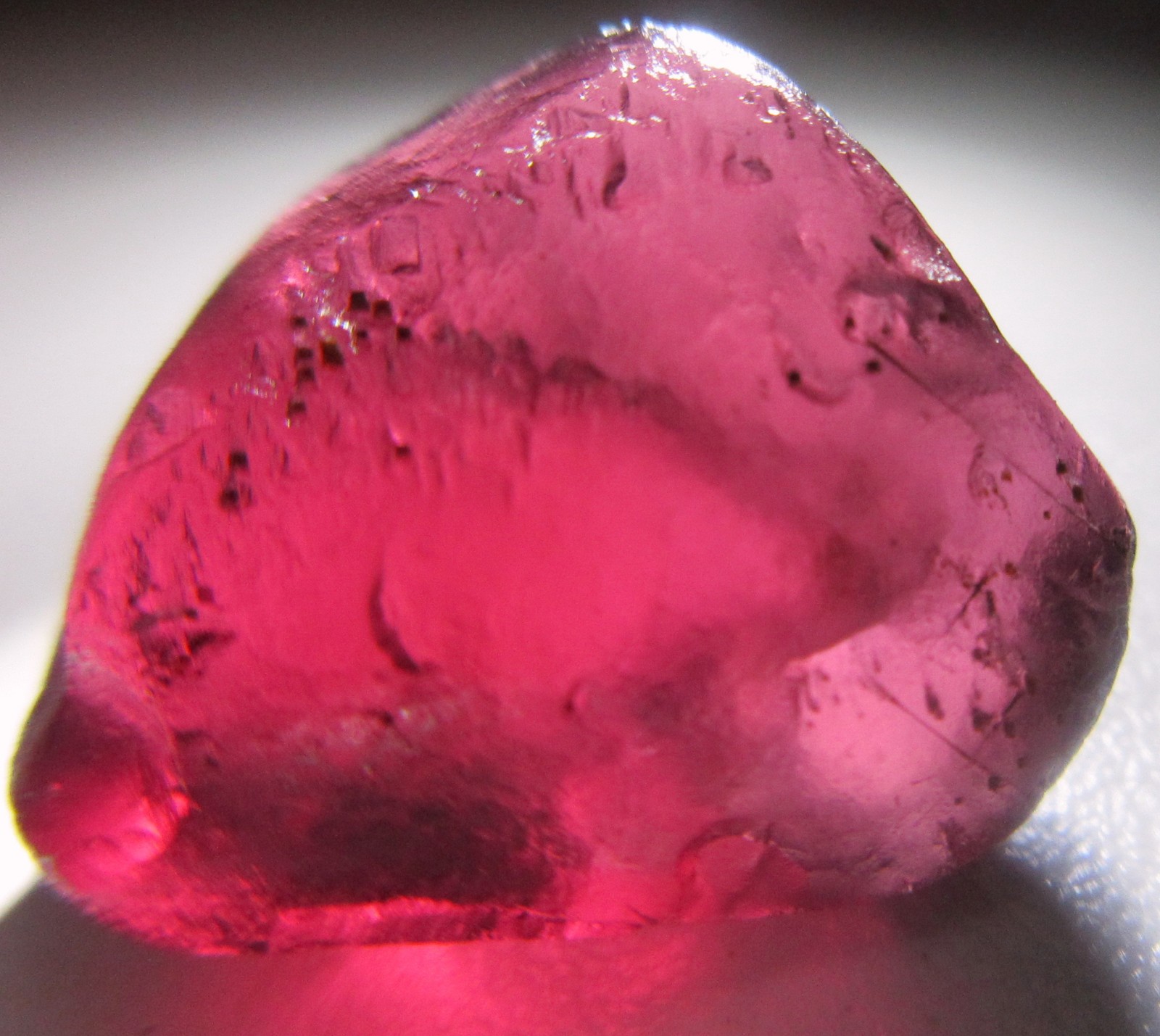 13.00 Ct Natural Rhodolite Garnet Clean Faceting Rough