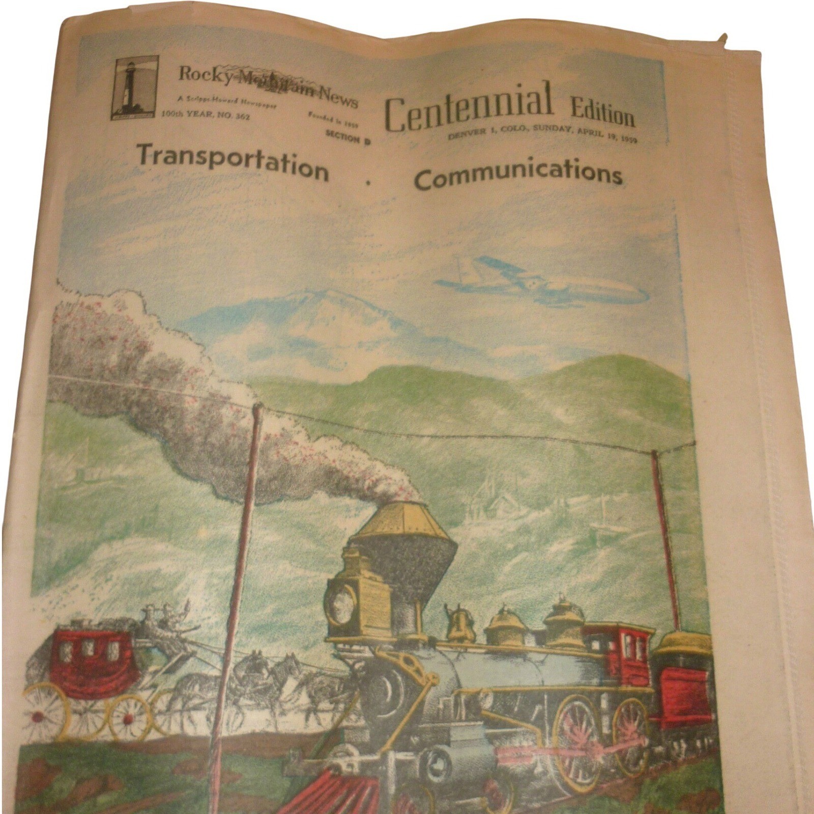 Vintage 1959 Rocky Mountain News Centennial Transportation Cadillac Dodge Ads 59 Vintage 1959 Rocky Mountain News Centennial Transportation Cadillac Dodge Ads 59